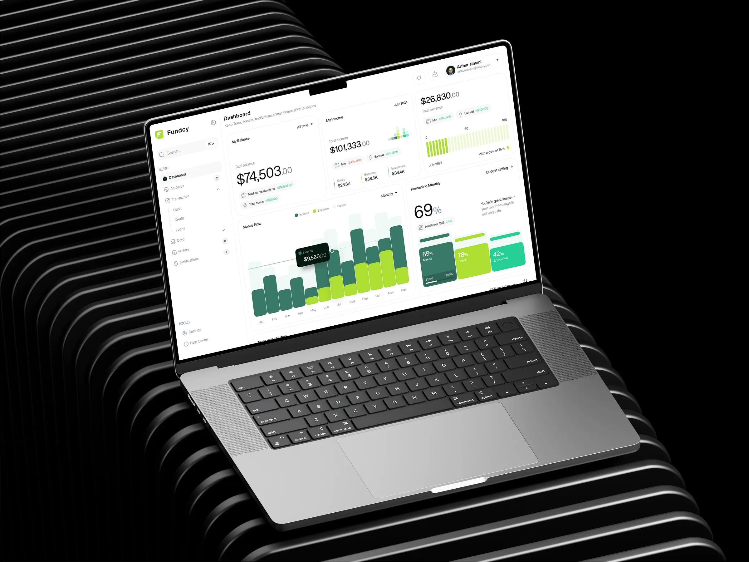 Expense Tracking Mobile View