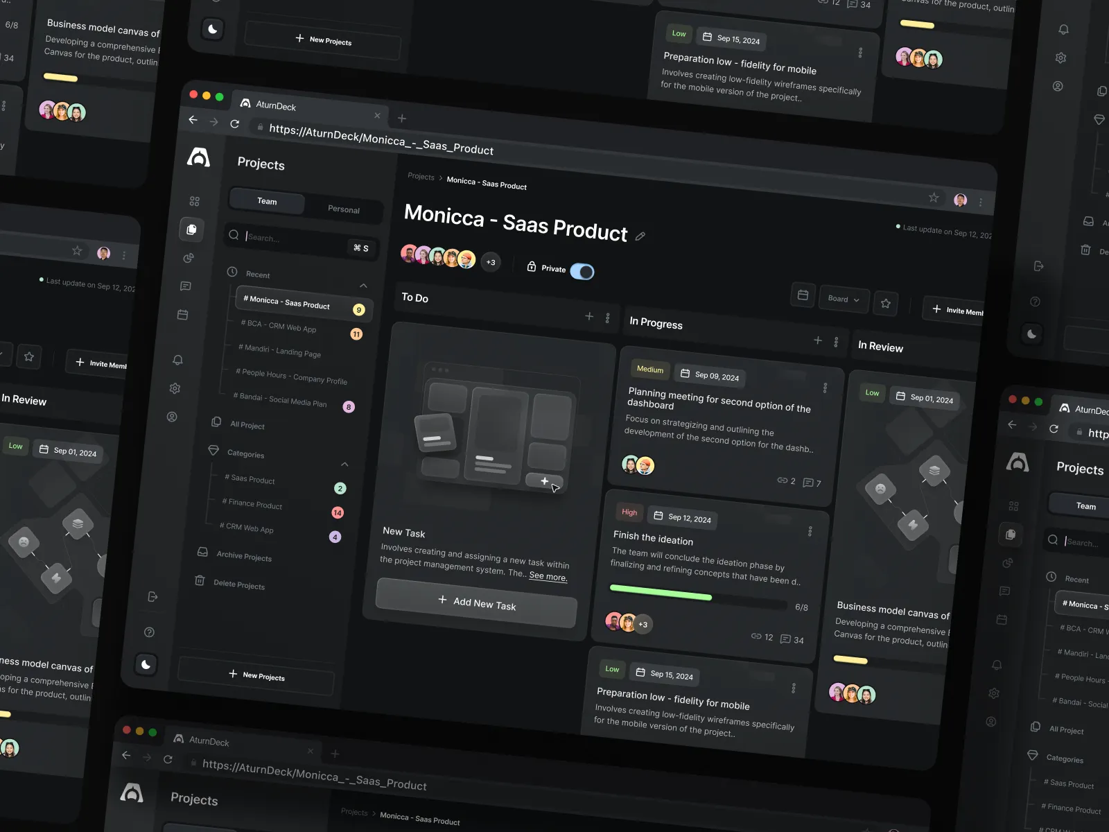 Task Management Dashboard UI